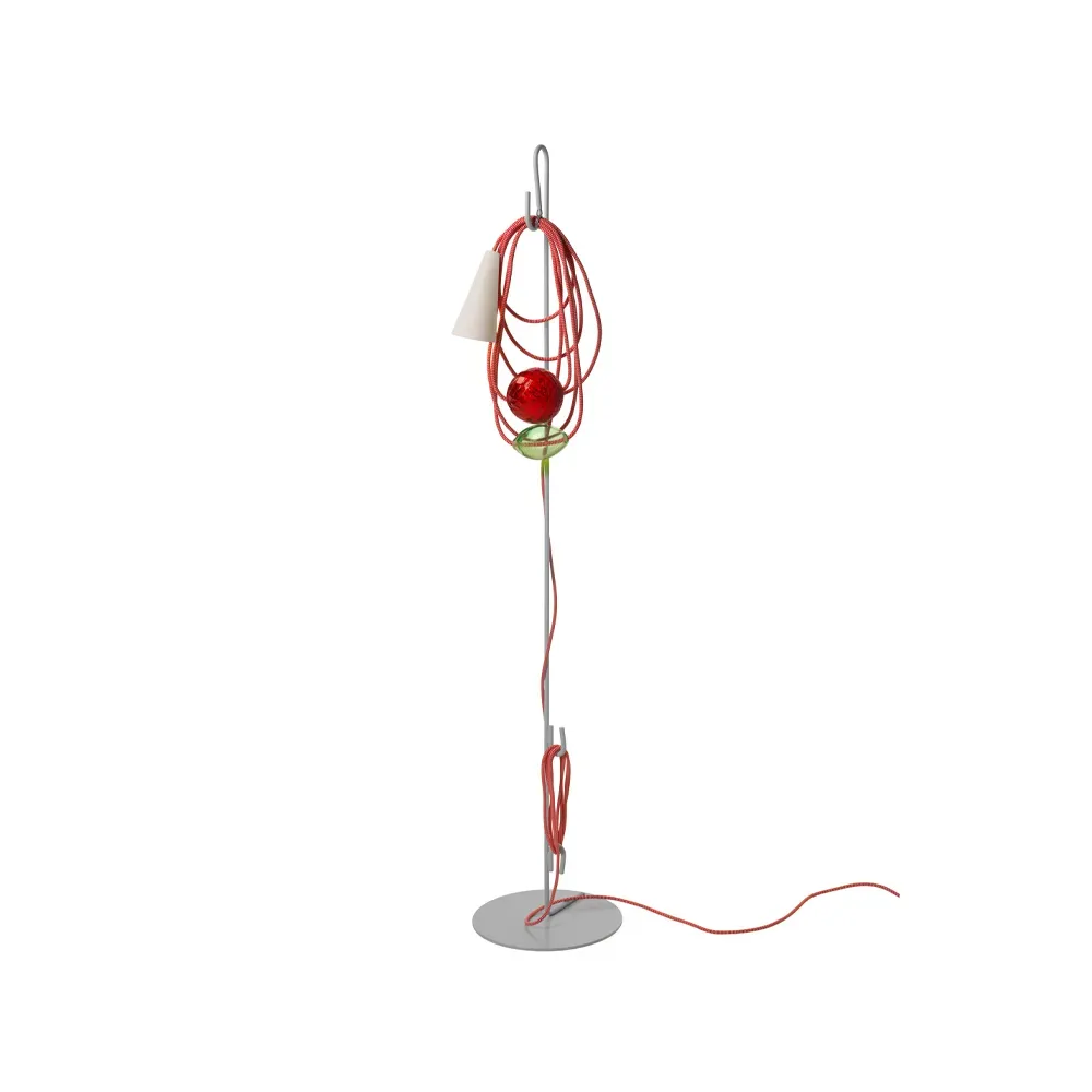 Foscarini Filo golvlampa grå, emerald king