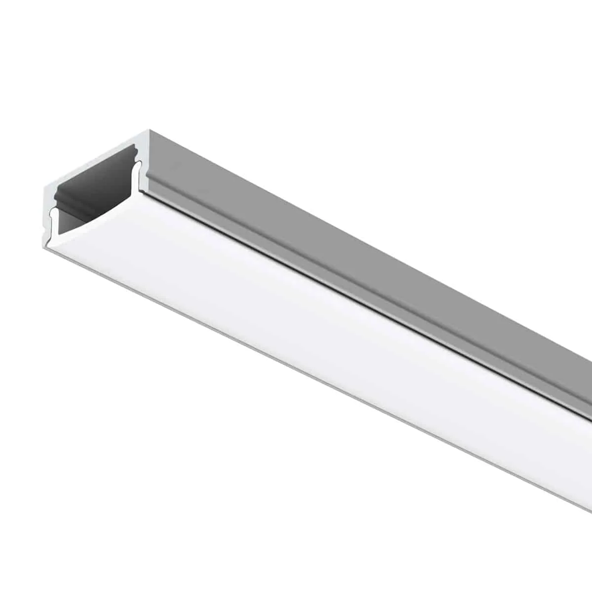 Aluminiumprofil Pro A1 2m Surface Low Grå