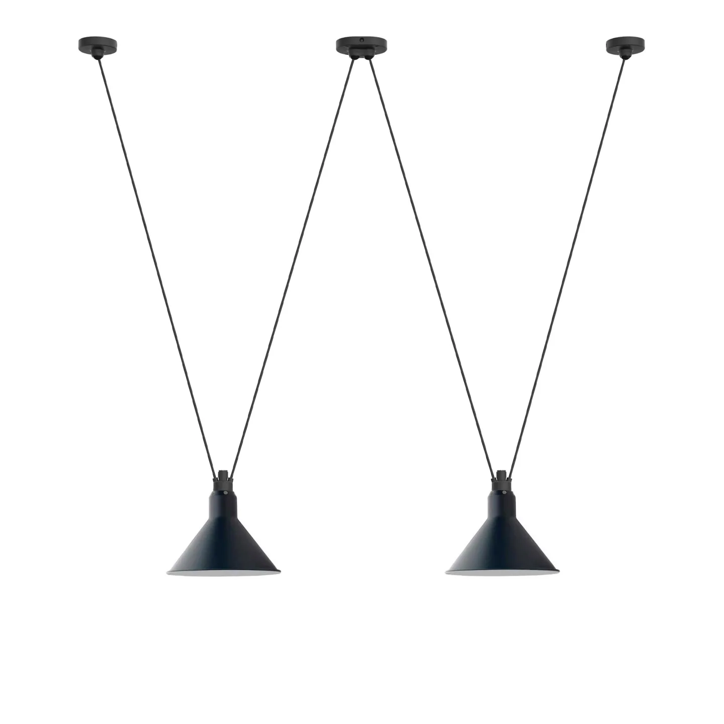 DCWéditions - Les Acrobates De Gras 324 L Conic Blue - Pendellampor - Bernard-Albin Gras - Blå