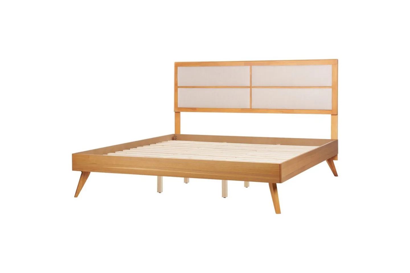 Säng med lamellram Poissy - Ljus trä, beige, 180x200 cm