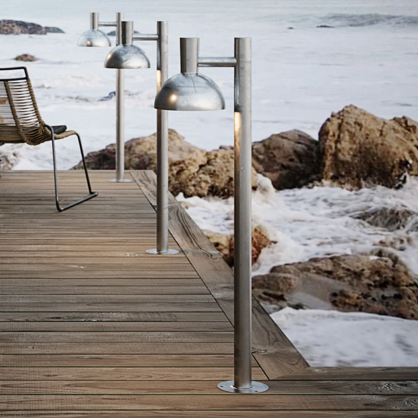 Arki 100 Garten Leuchte Galvanised - Nordlux - Modern - Metall - Einflammig