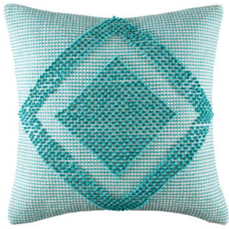 KAS Zierkissenbezug Jelani teal Baumwolle B 50 T 50 cm