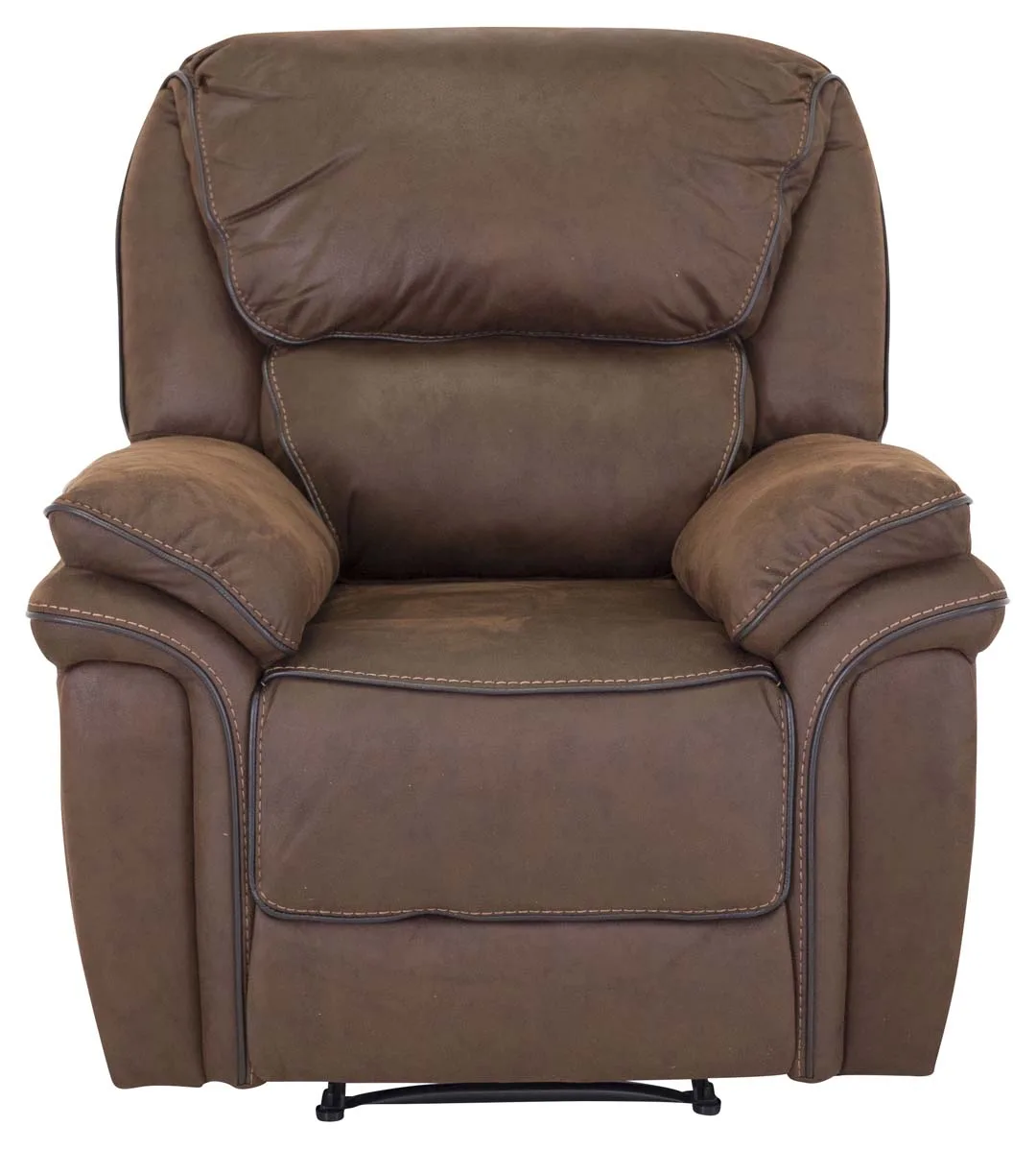 Saranda Sessel , Recliner mit Fußstütze braun.