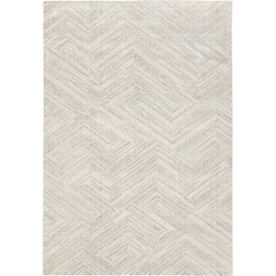 Teppich Siroc Creme Grau Einfarbig Polyester 200 x 290 cm