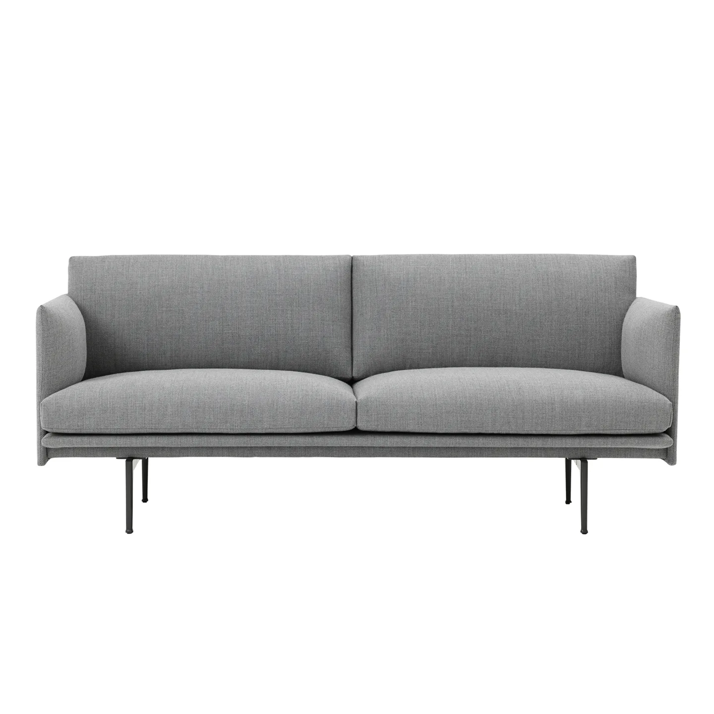 Muuto - Outline Sofa 2-seater, Remix 163 - Soffor - Anderssen & Voll - Grå