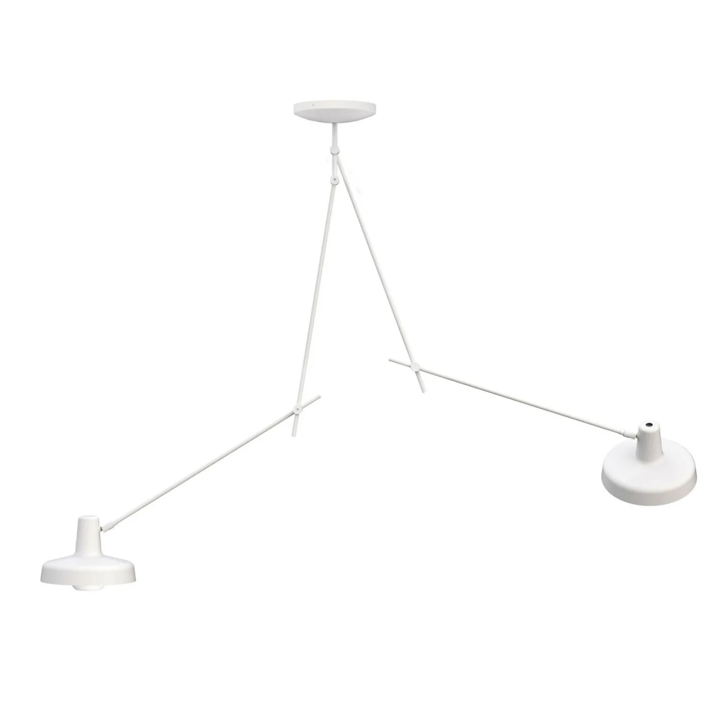 Arigato Taklampa Double Long Vit - Grupa - Arbetsrum / hemkontor - Metall - Med avstånd