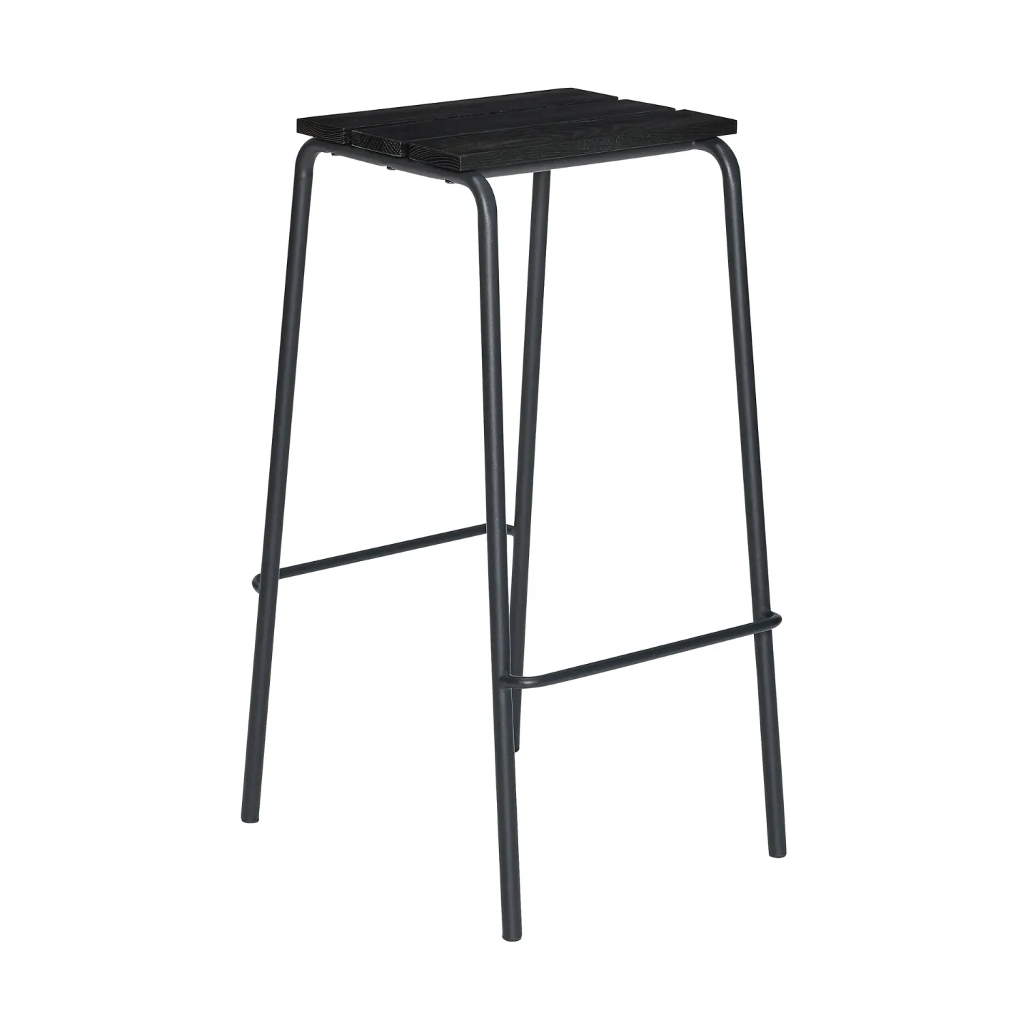 Hübsch Stilt Barhocker Schwarz