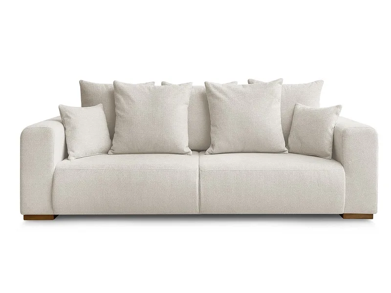 3er Sofa BOBOCHIC SIDONIE Stoff chiniert beige