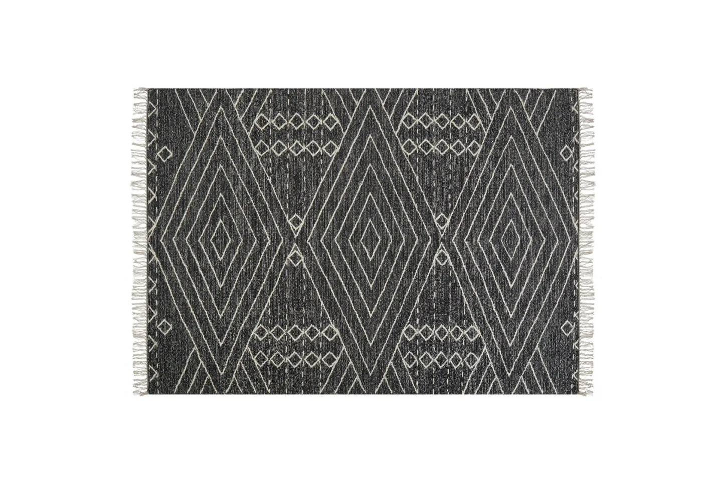 Khenifra Bomullsmatta 140x200 cm - Svart/Vit