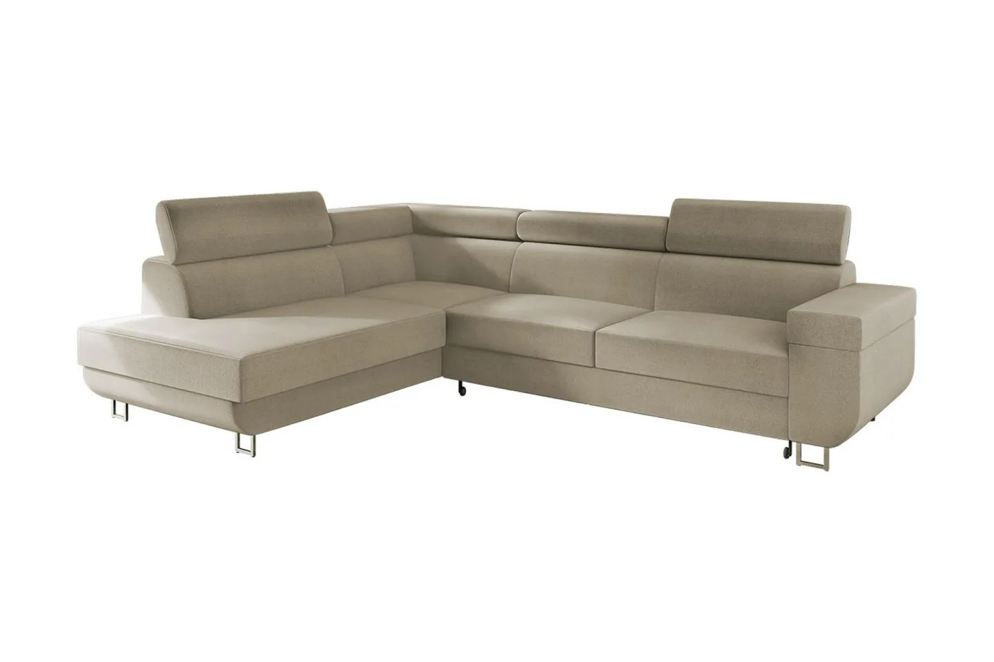 Fonti 3-sits Bäddsoffa Vänster - Beige