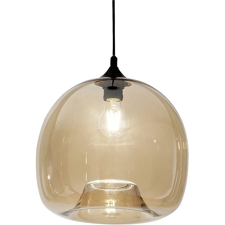 Giberti Luce Pendellampe Elisa XL Gelb Glas 27 cm 14 cm - Farbe: amber