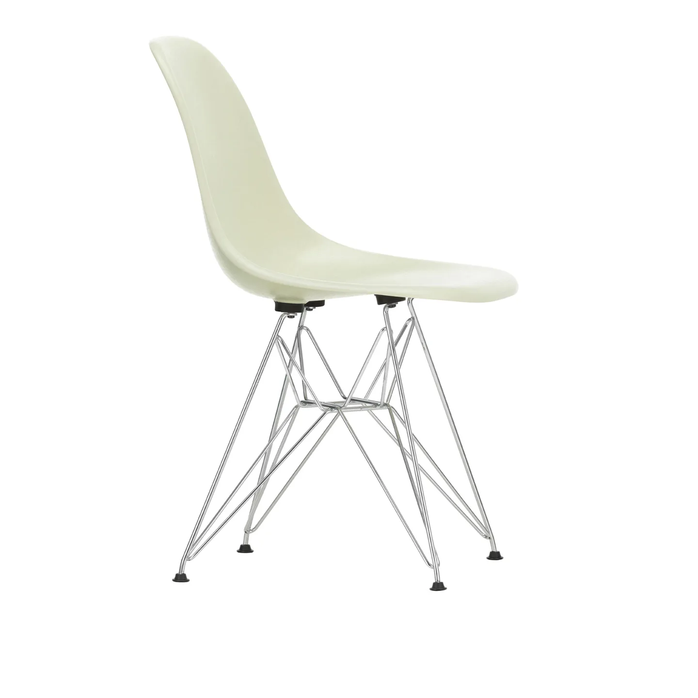 Vitra - Eames Fiberglass Chair DSR - 09 Classic Red - Basic Dark - Matstolar - Charles & Ray Eames - Röd - Metall/Syntetiskt