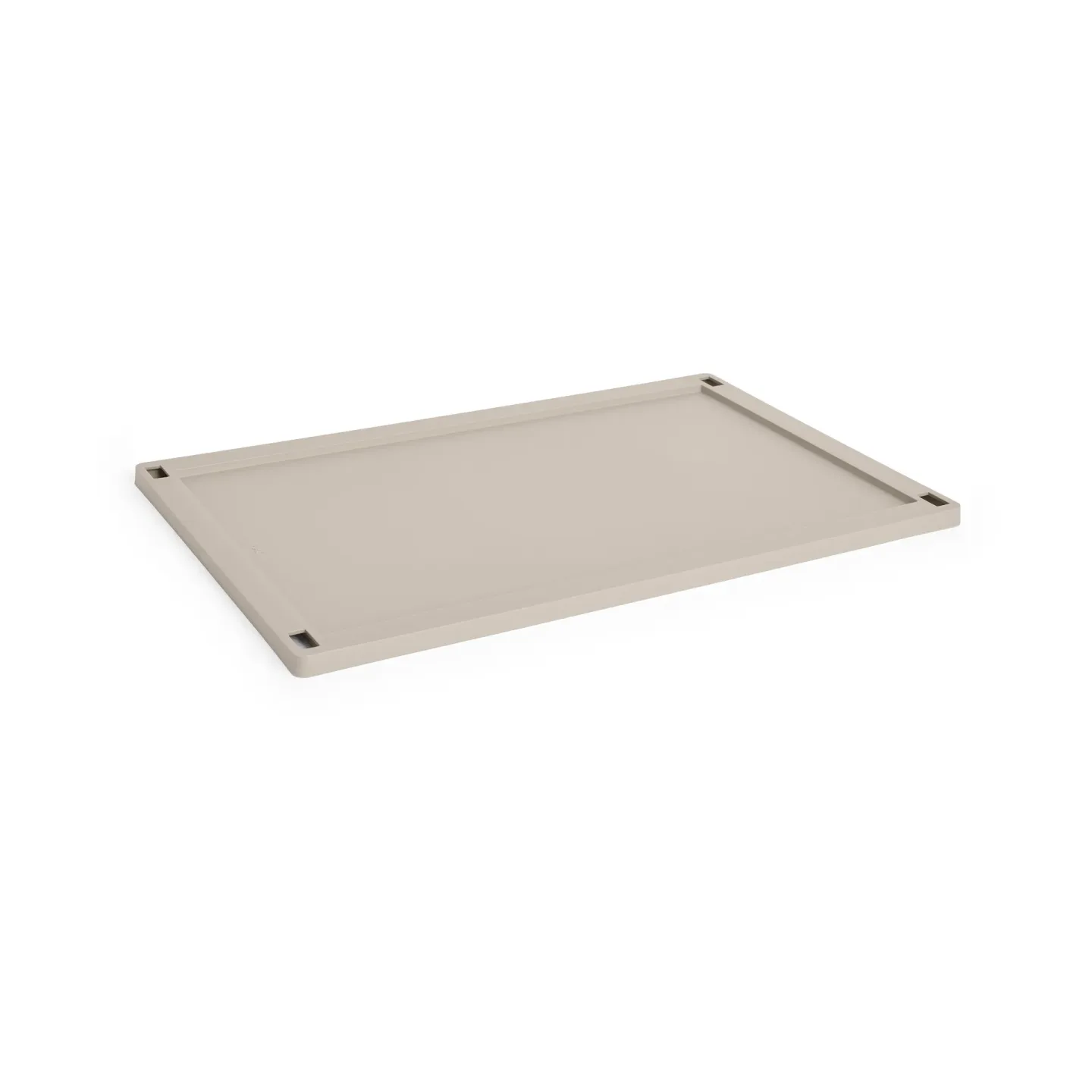 HAY Colour Crate lock plastic large Warm grey