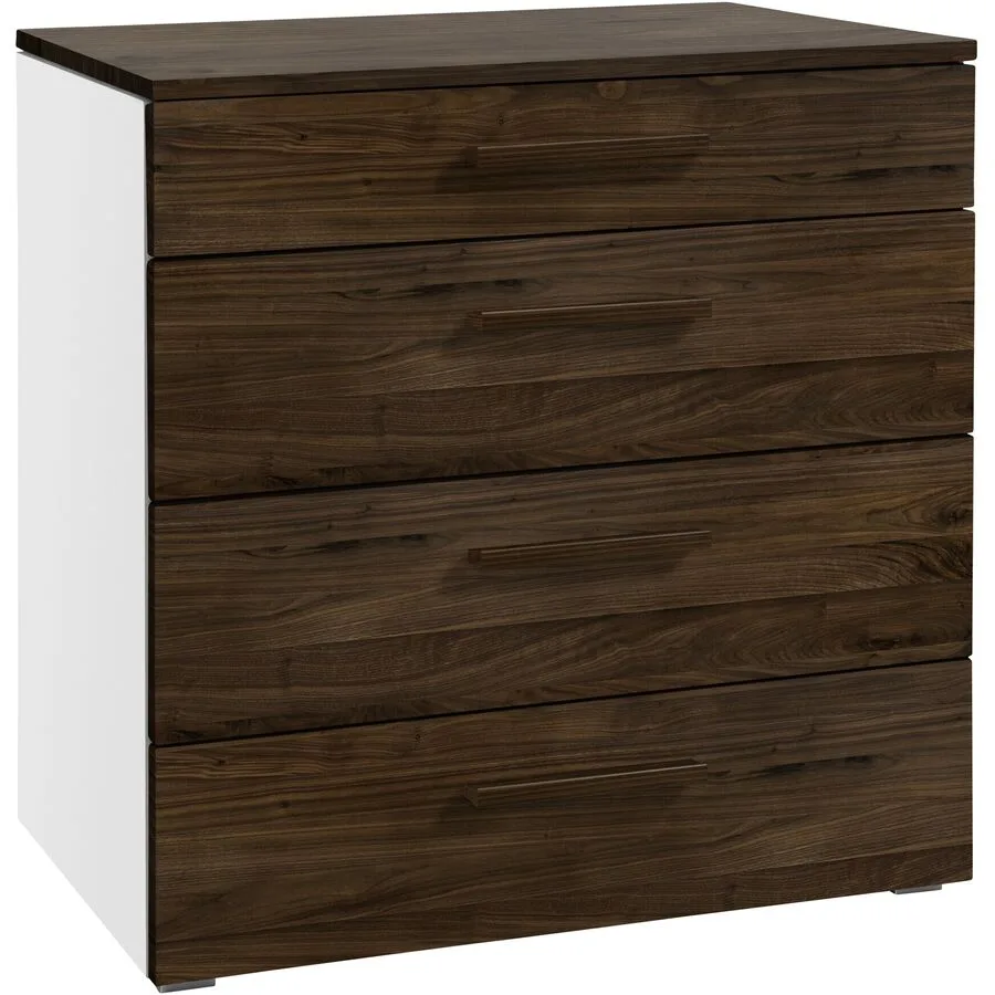 Hasena Kommode Sipi Natur, Weiss Nussbaum, MDF B 90 H 86 cm