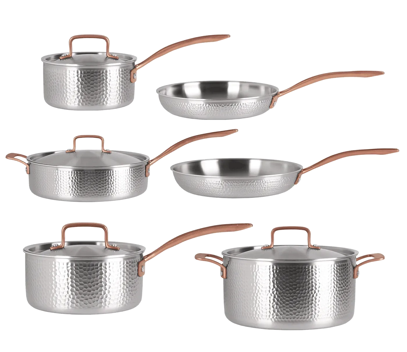 Kochgeschirr-Set 6-teilig - Edelstahl