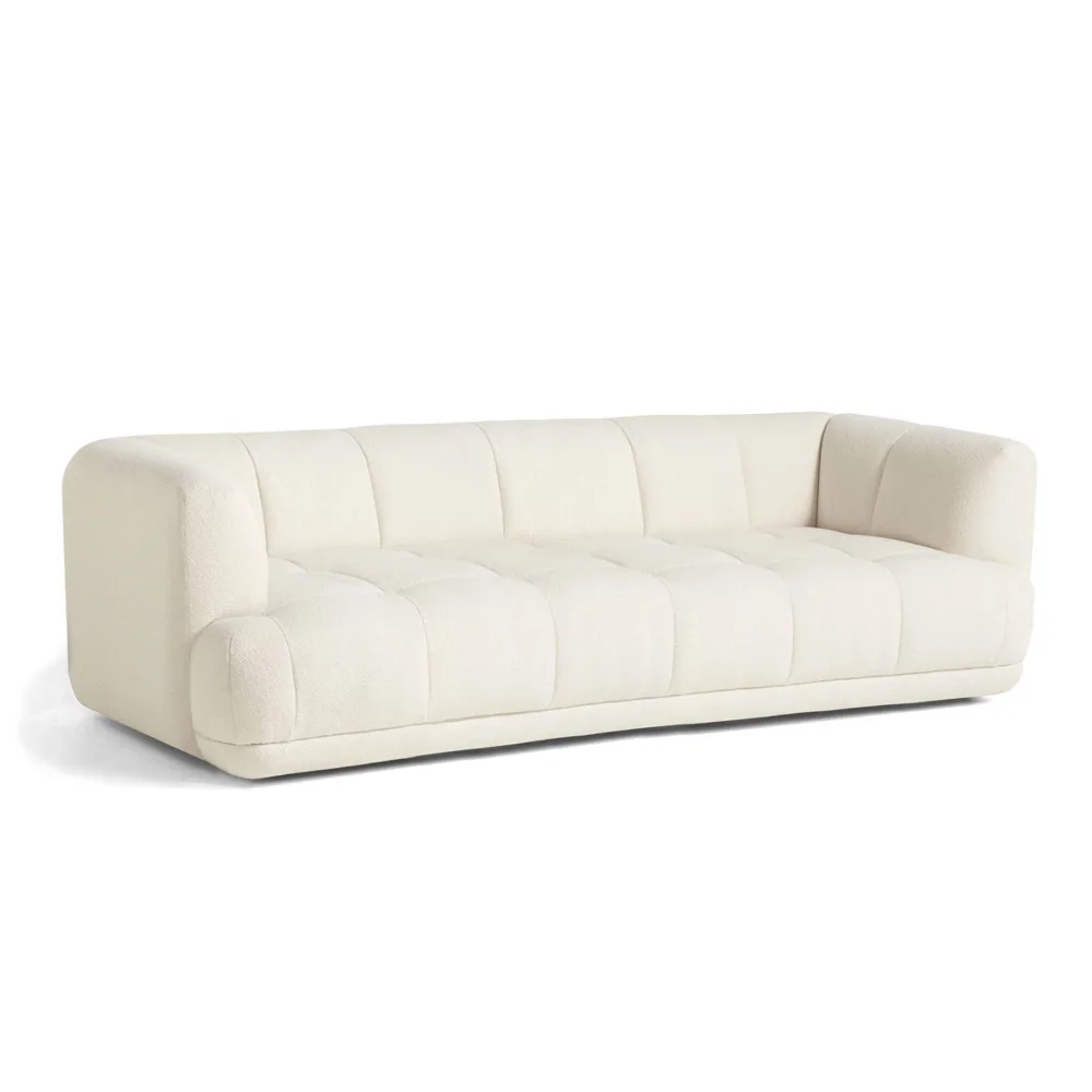 HAY - Quilton 3 Seater - Flamiber Cream A5 - Soffor - Doshi Levien - Vit