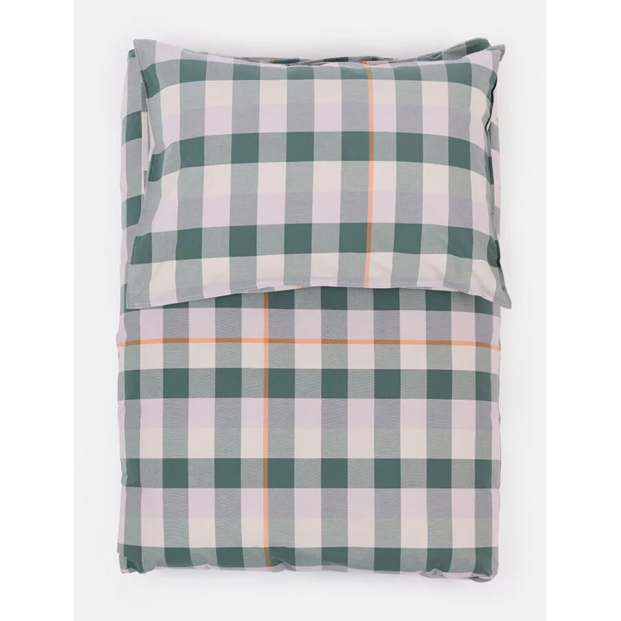Lavie Kissenbezug Lyn Grün Baumwolle 50 cm 70 cm - Farbe: dunkelgrün - Material: Bio Baumwolle
