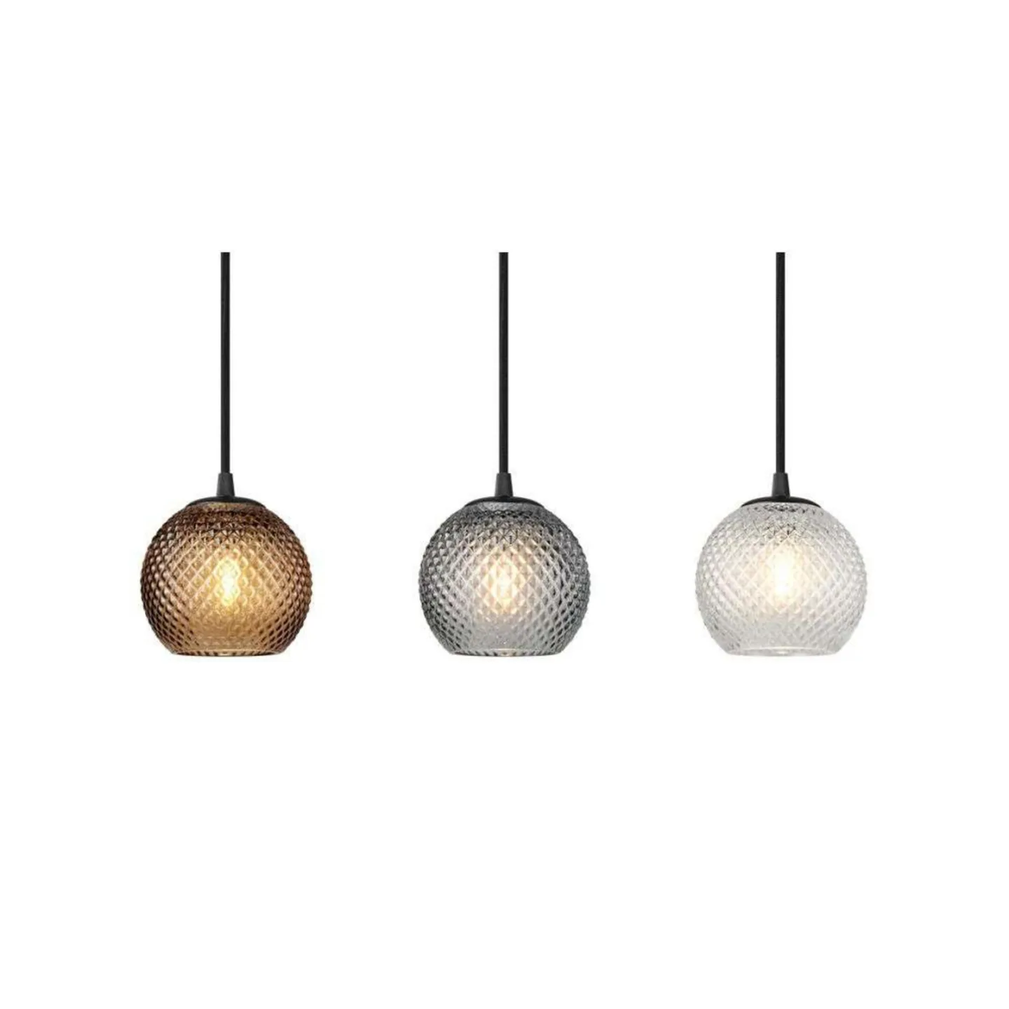 Nobb Ball Pendelleuchte Small Amber - Halo Design - Esszimmer - Glas