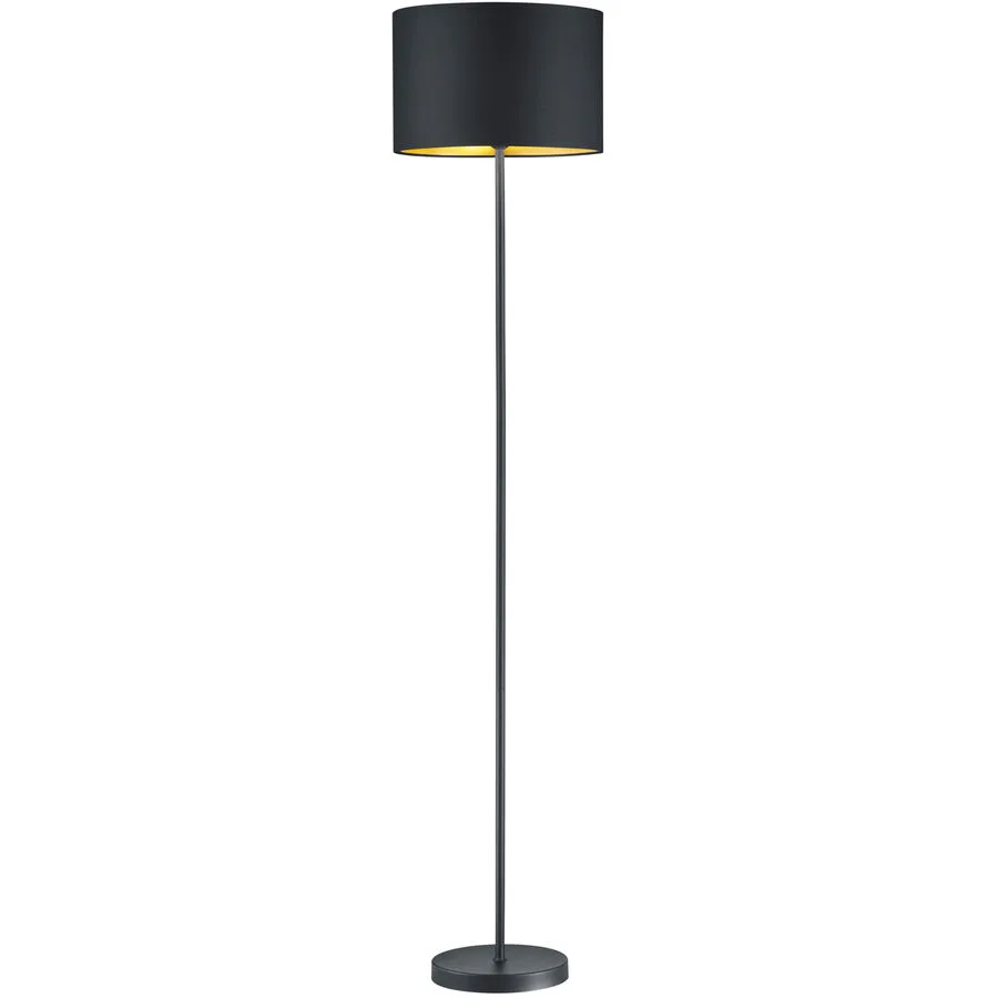 Stehlampe Daro Schwarz Metall 35 cm 160.5 cm - Farbe: Schwarz matt