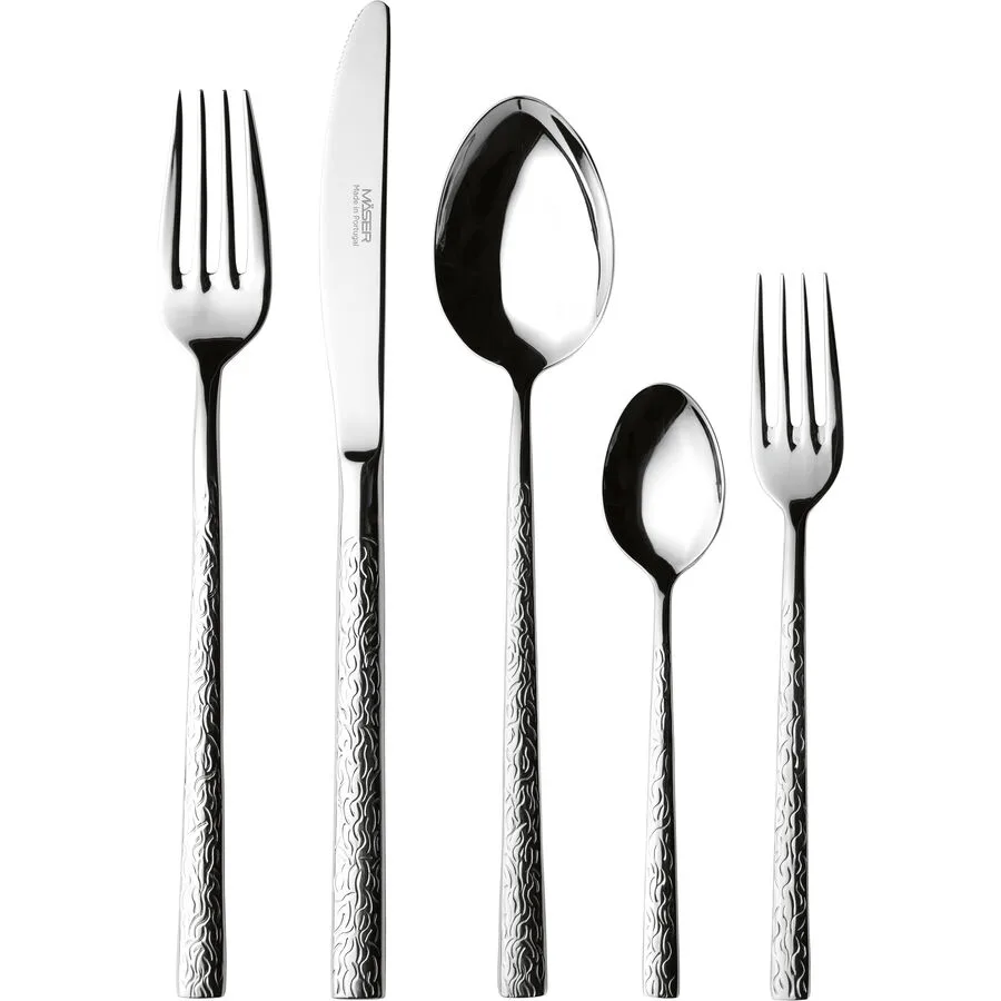 MÄSER Besteck-Set 30-tlg. Ivy Silber Edelstahl