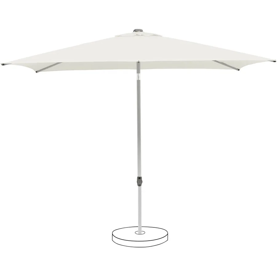 Suncomfort BY GLATZ Sonnenschirm Pop up Weiss, Grau Polyester B 200 cm - Material: Polyester Stoff, Metall