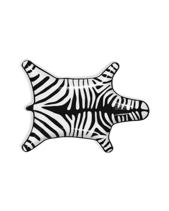 Zebra Dekoschale schwarz