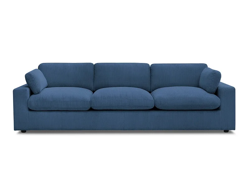 Sofa BOBOCHIC BELAIR Cord-Stoff dunkelblau