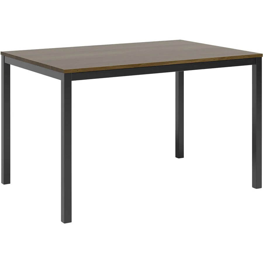 Tisch Valerie Nussbaum/schwarz matt Nussbaum/Metall B 120 T 80 cm
