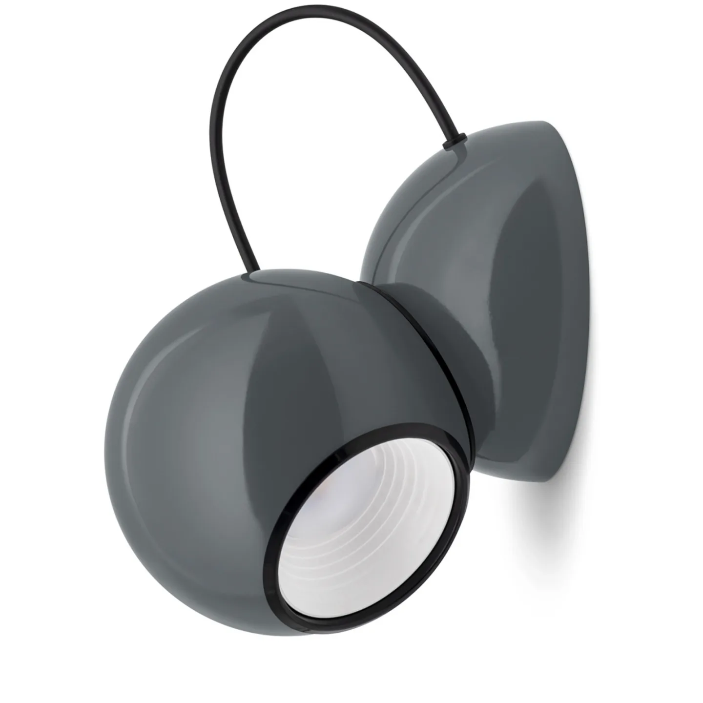 Gravitino LED-Wandleuchte, grau, drehbar - Stilnovo - Wohnzimmer - Design - Metall - Einflammig