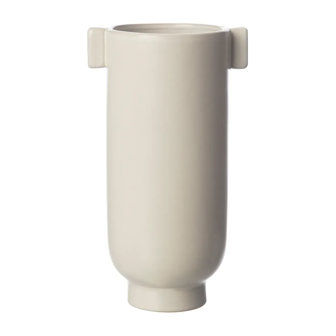 ERNST Ernst Vase mit Henkel 21cm Weißer Sand