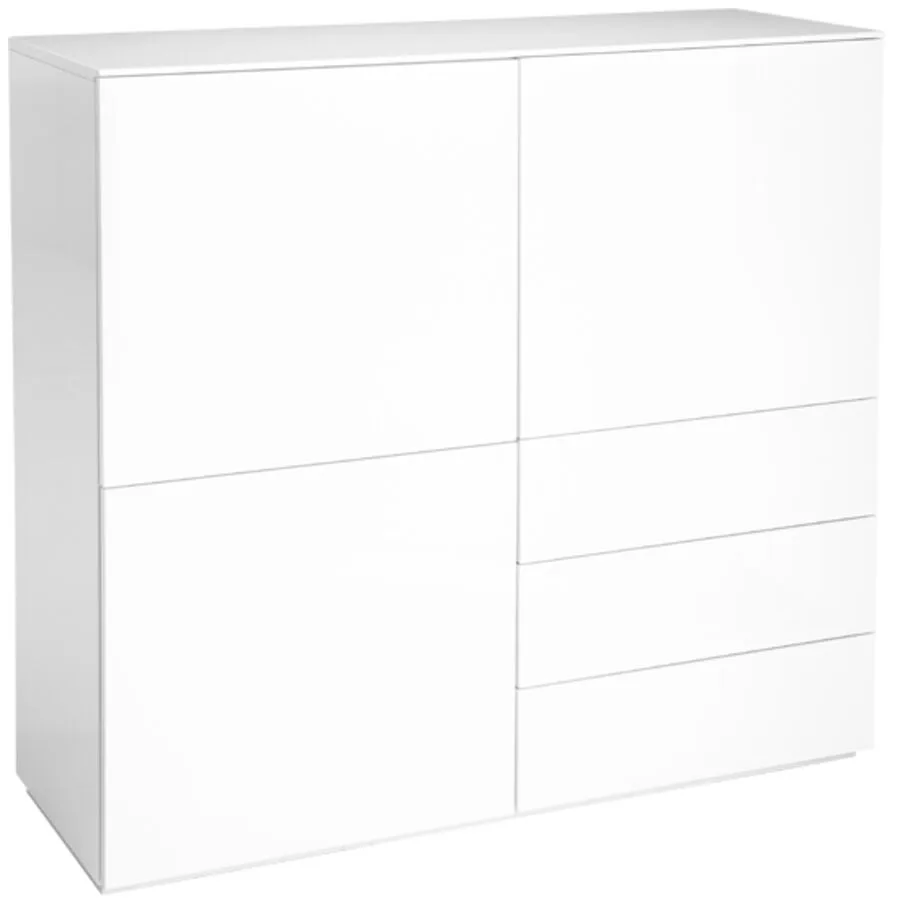 Highboard Miami Lack Hochglanz weiss Holzwerkstoff B 120 H 117 cm