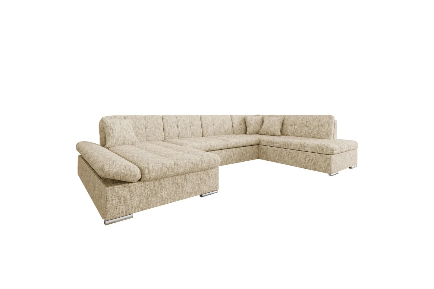 Zumar Soffa med Divan och Schäslong 4-sits - Beige