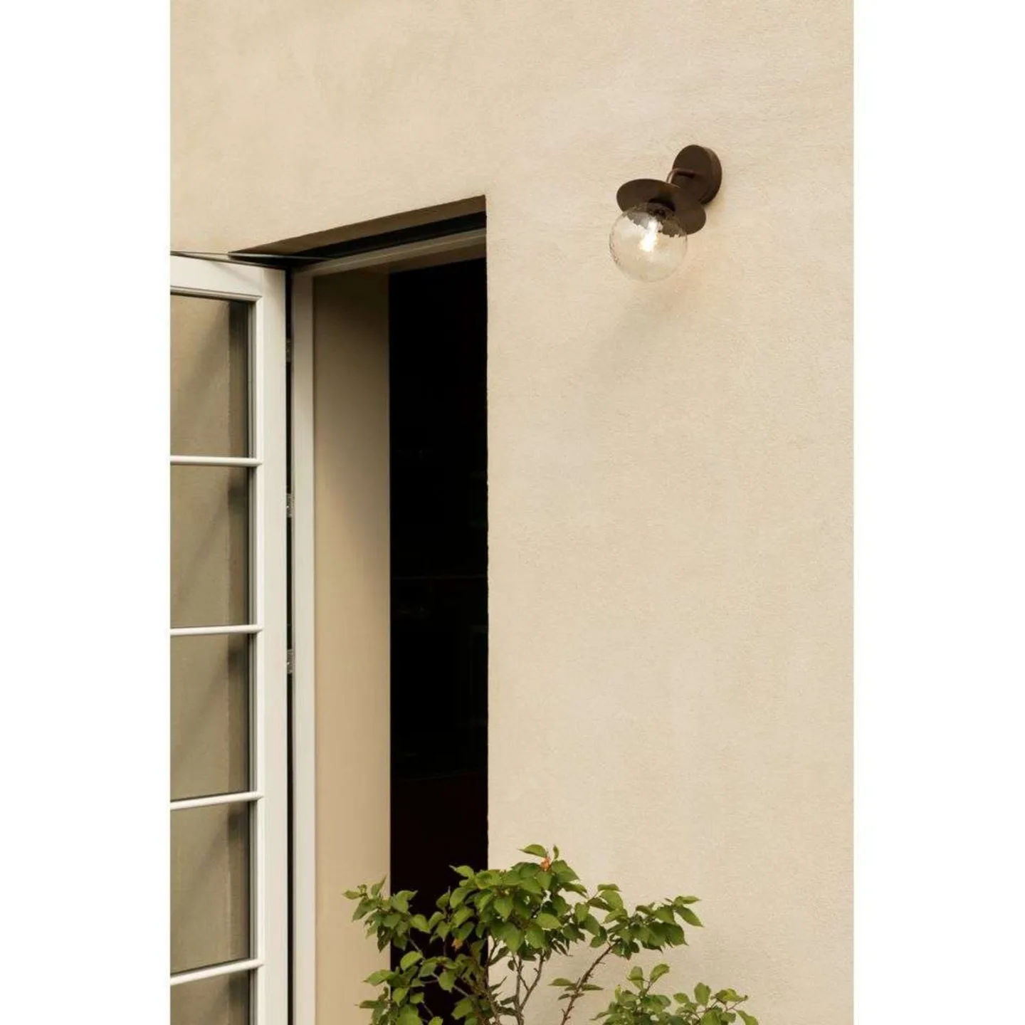 Außen-Wandleuchte Liila, bronze/klar, IP54 - Nuura Nuura Aps - Terrasse - Skandinavisch - Metall - Einflammig