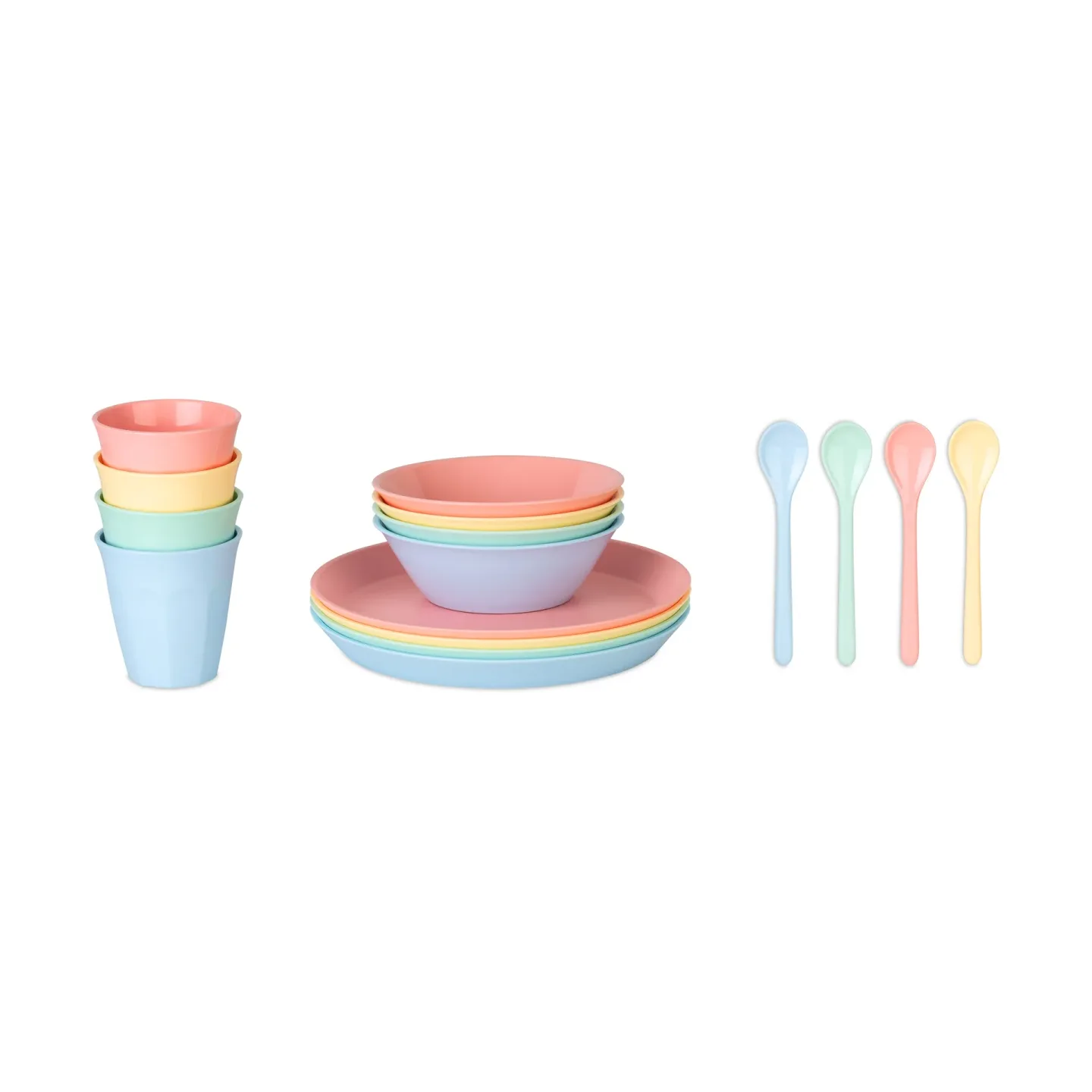 Koziol Nora Macarons Geschirrset 16-teilig Multi