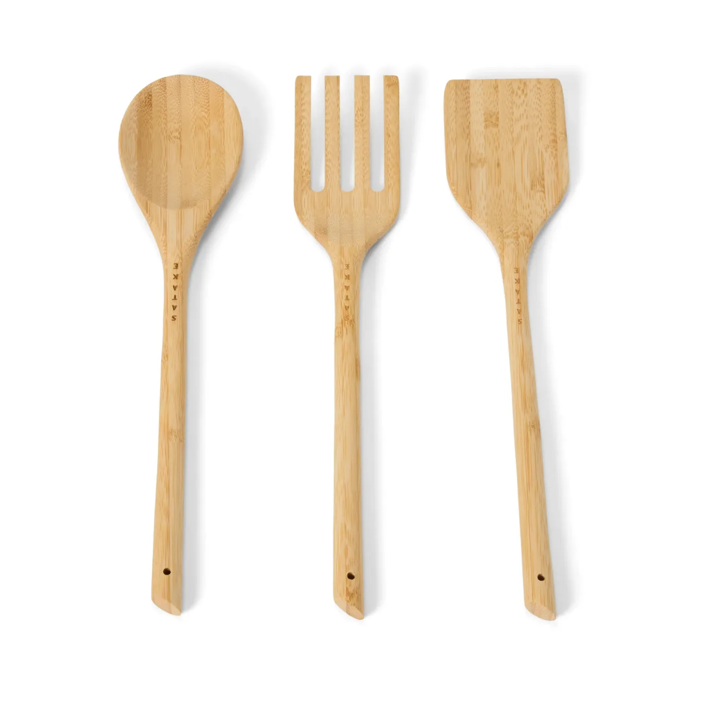 Satake Satake Küchenutensilien-Set Bambus, 3-teilig