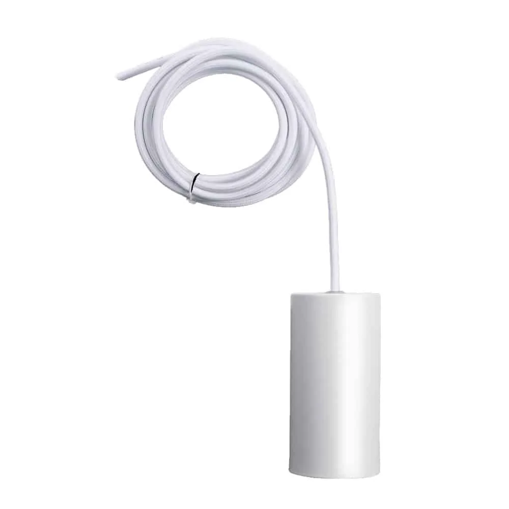 Lampupphäng Vit - Vit textilkabel E27 3m