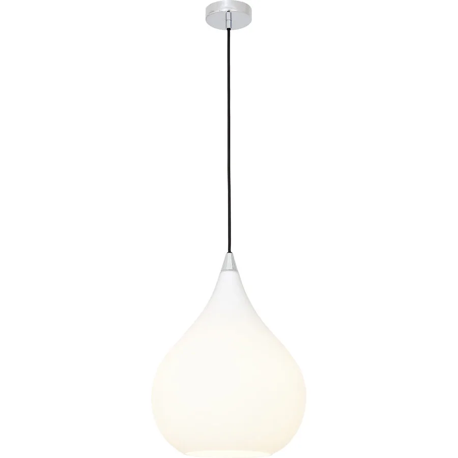 Pendellampe Perla Weiss Glas 30 cm 140 cm