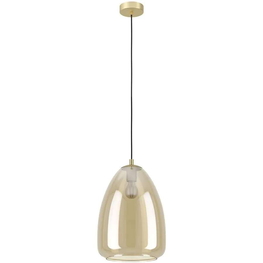Eglo Pendellampe Alobrase Stahl 30 cm 110 cm - Farbe: messing