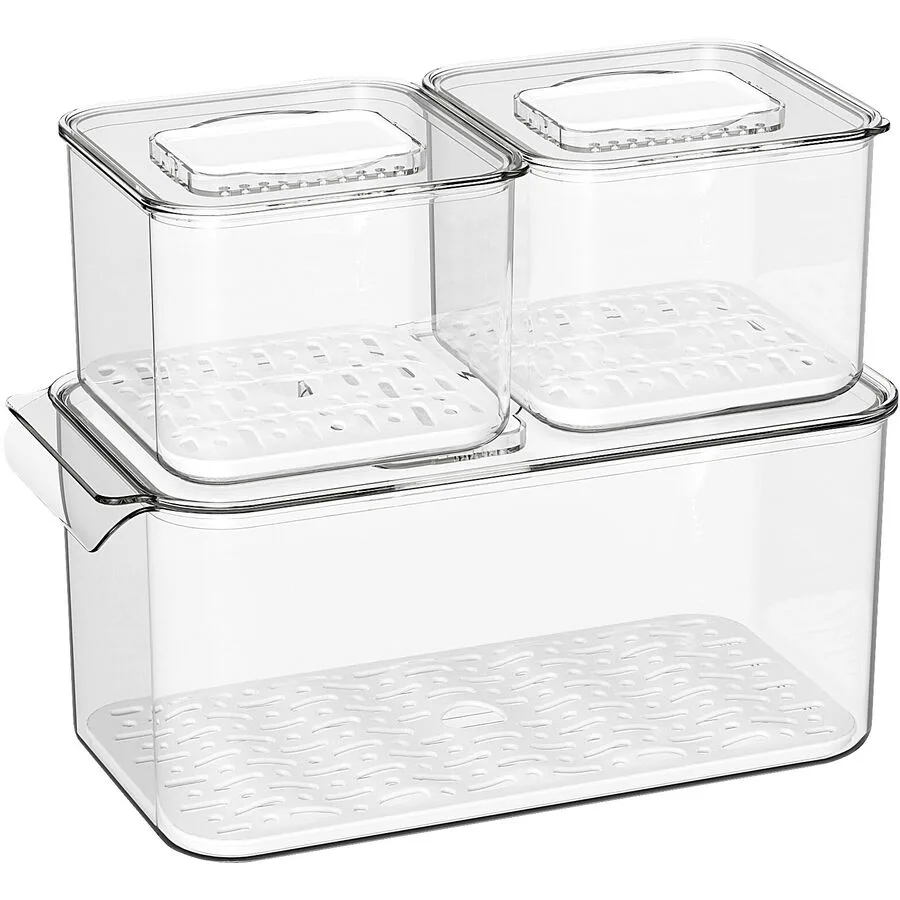 Aufbewahrungsbox Fresh transparent PET PET T 16.3 cm