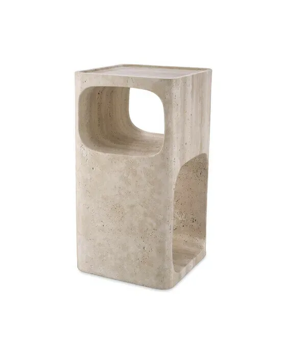 Adler Side Table Travertine