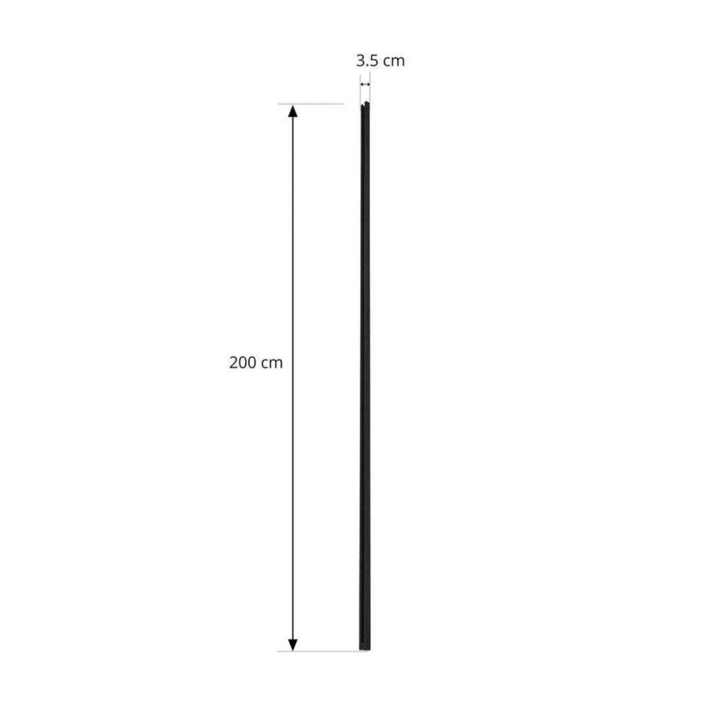 Linaro Strömbrytare L200 Svart - Lindby - Hall - Modern - Aluminium