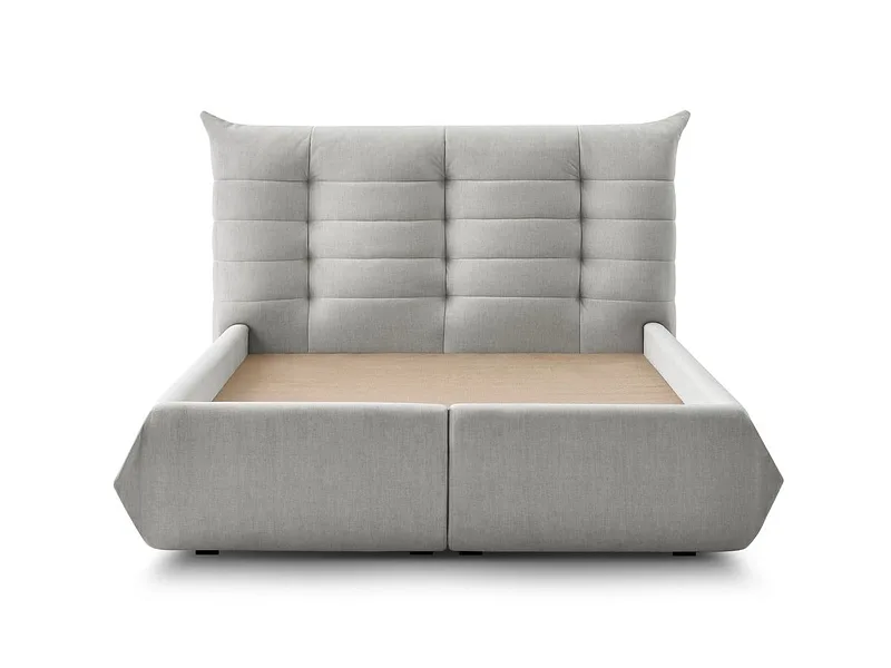 Kastenbett BOBOCHIC CLOTHILDE 180x200cm spanplatte hellgrau