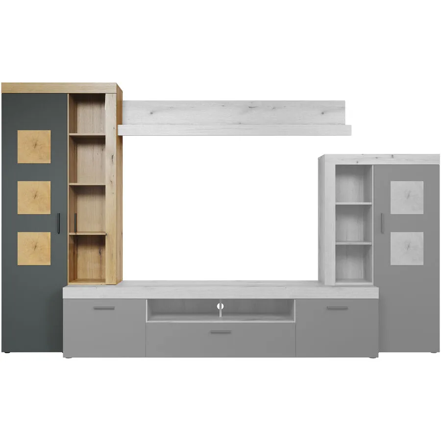 Regal Henderson eiche Holzwerkstoff B 87 H 206 cm
