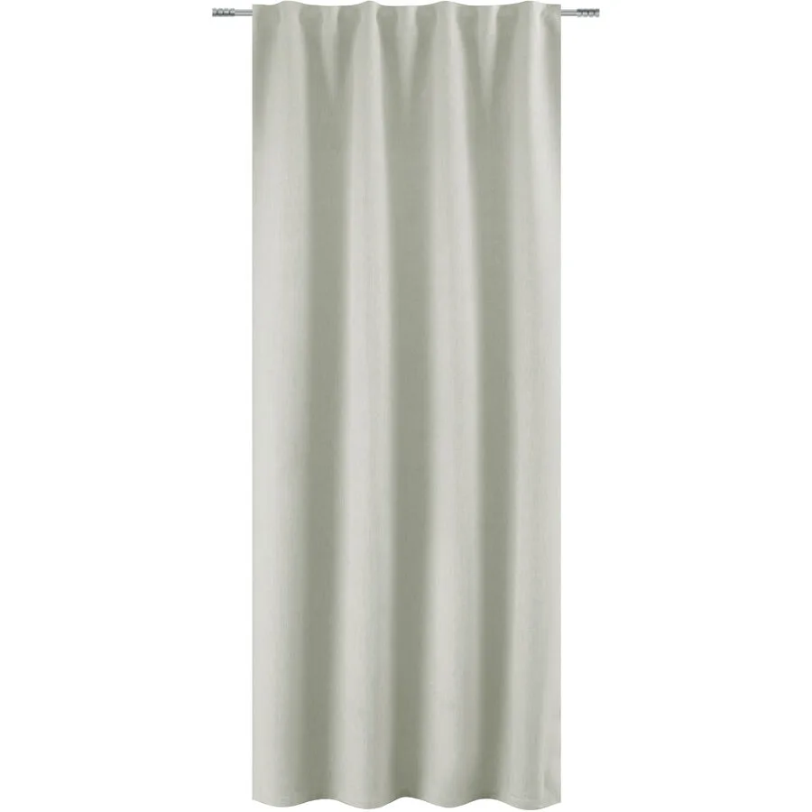 Vorhang Tina platin 100% Polyester B 135 cm Blickdicht