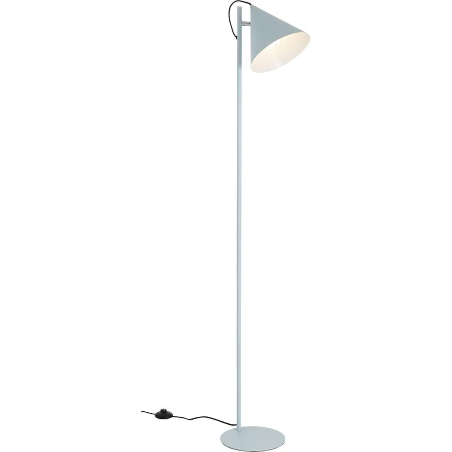 Stehlampe Charly Blau Metall 25 cm 150 cm - Farbe: Hellblau