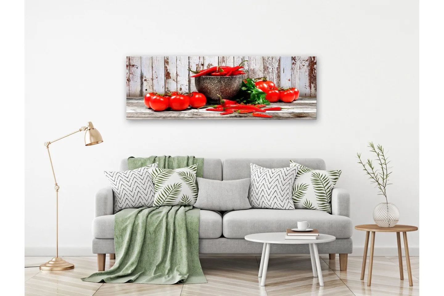 Tavla Red Vegetables (1 Part) Wood Narrow 135x45 -