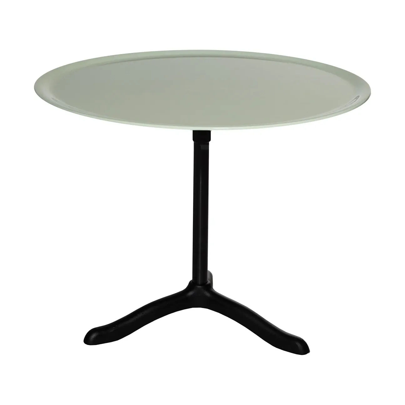 Källemo Cassis soffbord Ø47 cm Black anodized aluminum-surf green