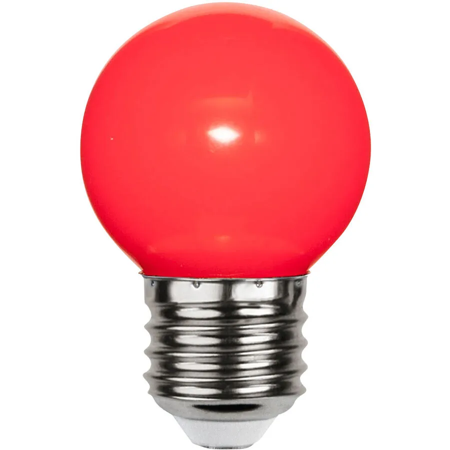 Schönenberger Leuchtmittel Bulb Outdoor Glas E27 1.2 W - Farbe: Rot
