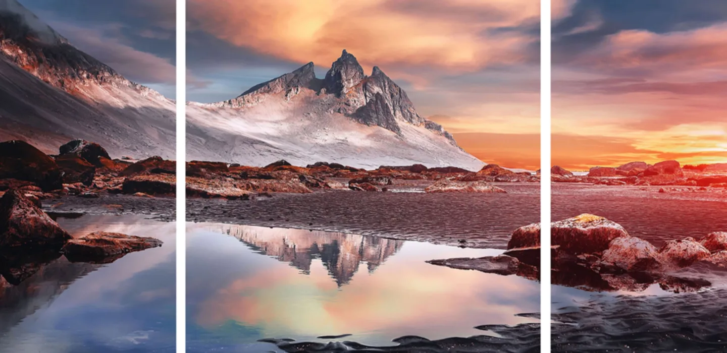 image LAND Glasbild Sonnenberge | Schubiger Möbel