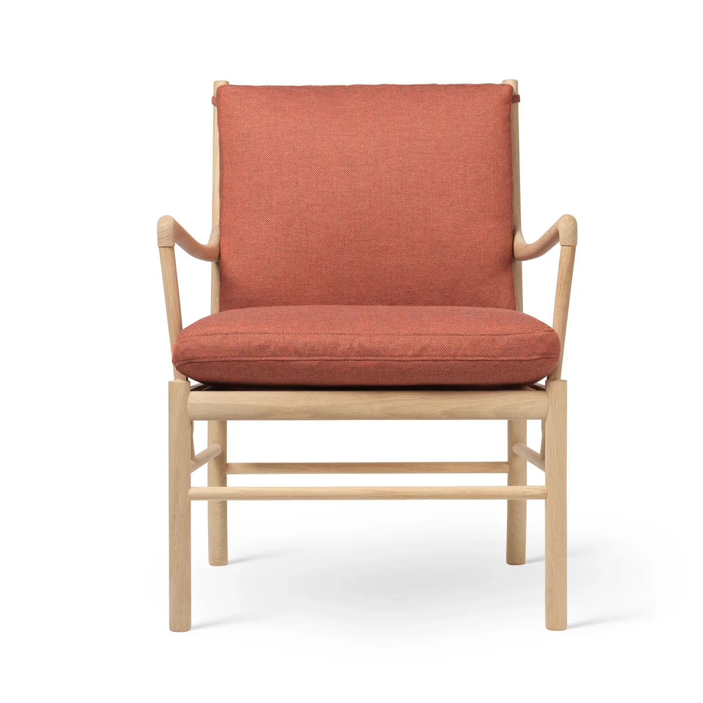 Carl Hansen & Søn OW149 Colonial chair fåtölj Re-wool 0558-såpad ek